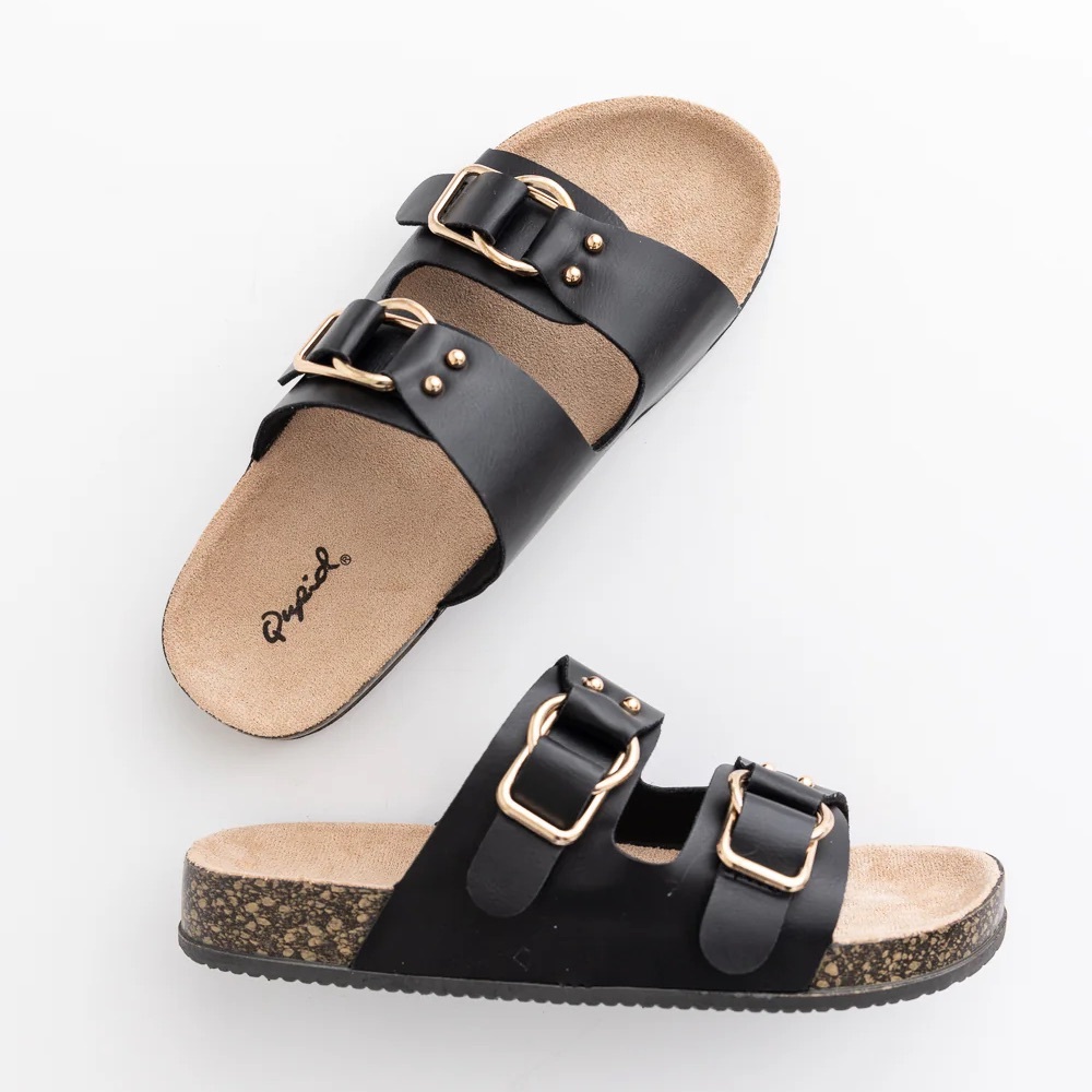 New Qupid double band slide sandals